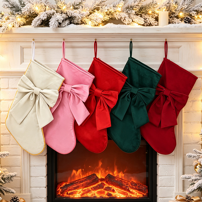 1pc Christmas Stockings, Bow G - огляд і ціна Christmas Stocking Hanging