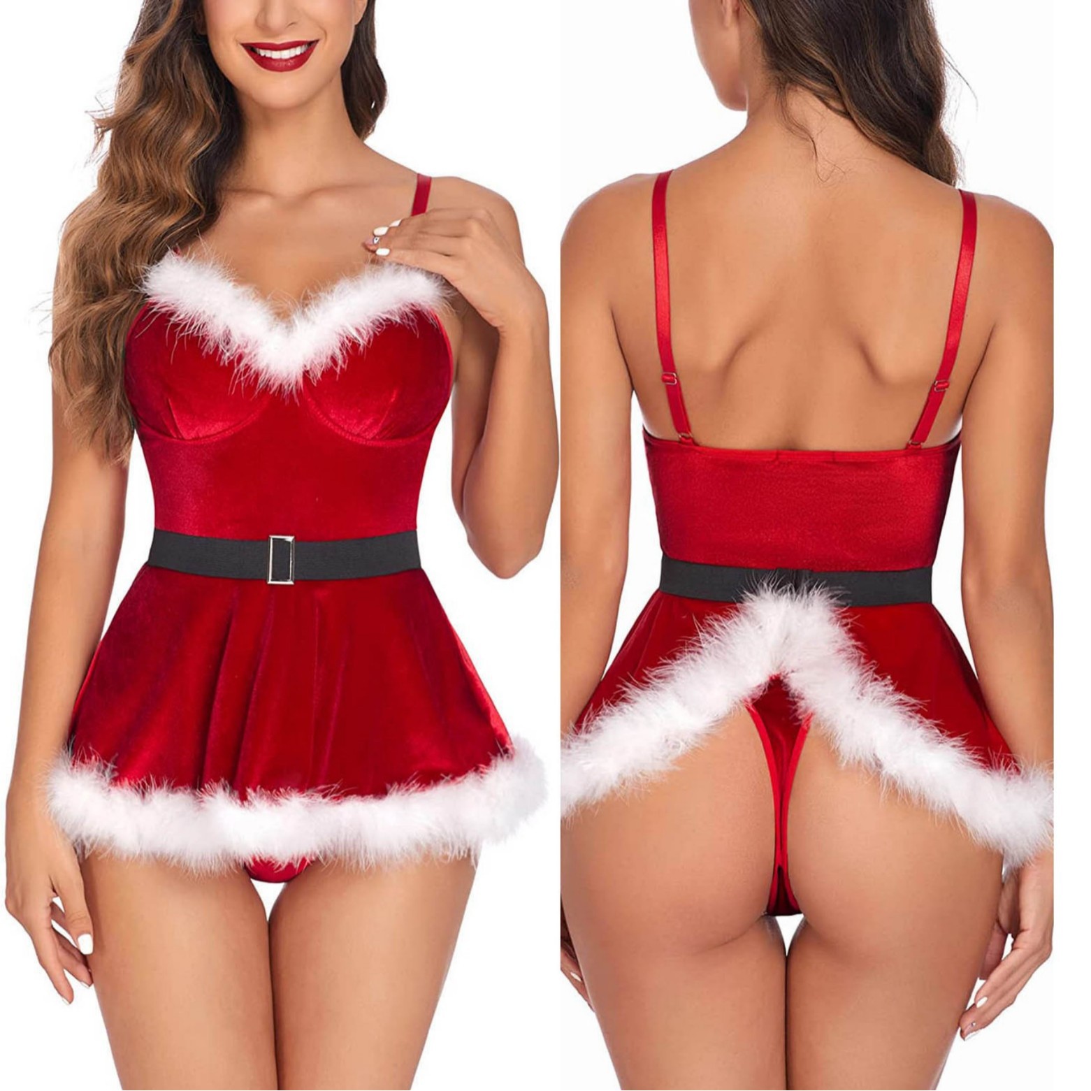 Women's Sexy Nightgown Santa C - огляд і ціна Elf Costume Christmas