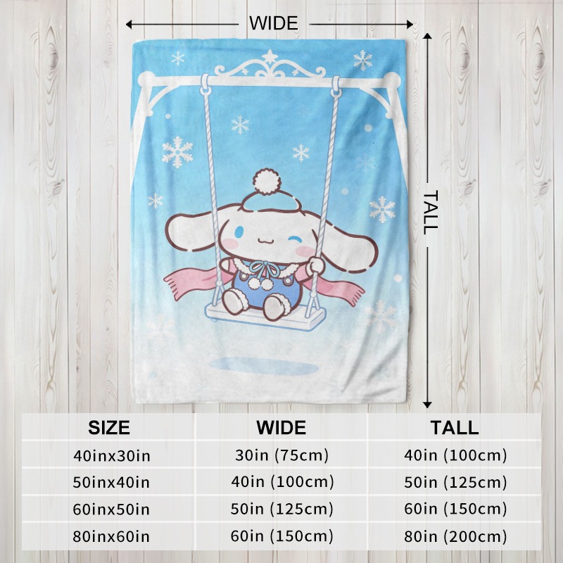 Sanrio Blanket Cinnamoroll Win - огляд і ціна Christmas Throw Blanket