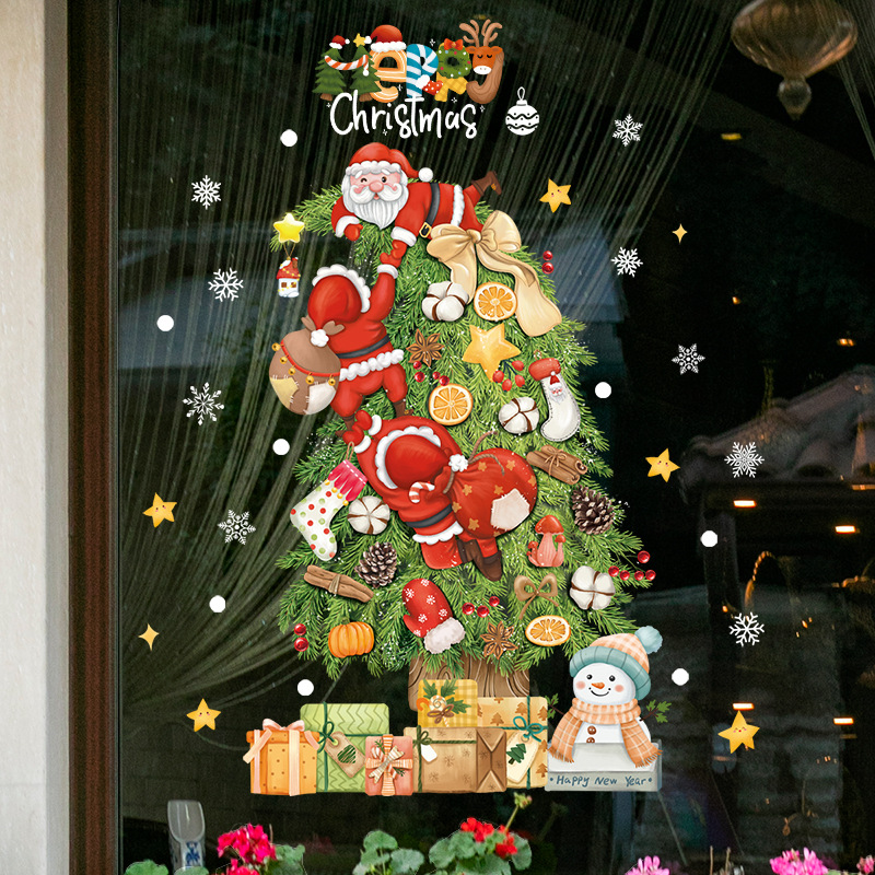 2026 Merry Christmas Window Gl - огляд і ціна Snowflake Window Decal
