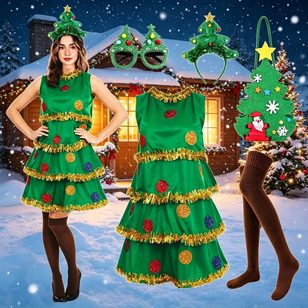 Adult Green Cute Elf Christmas - огляд і ціна Elf Costume Christmas