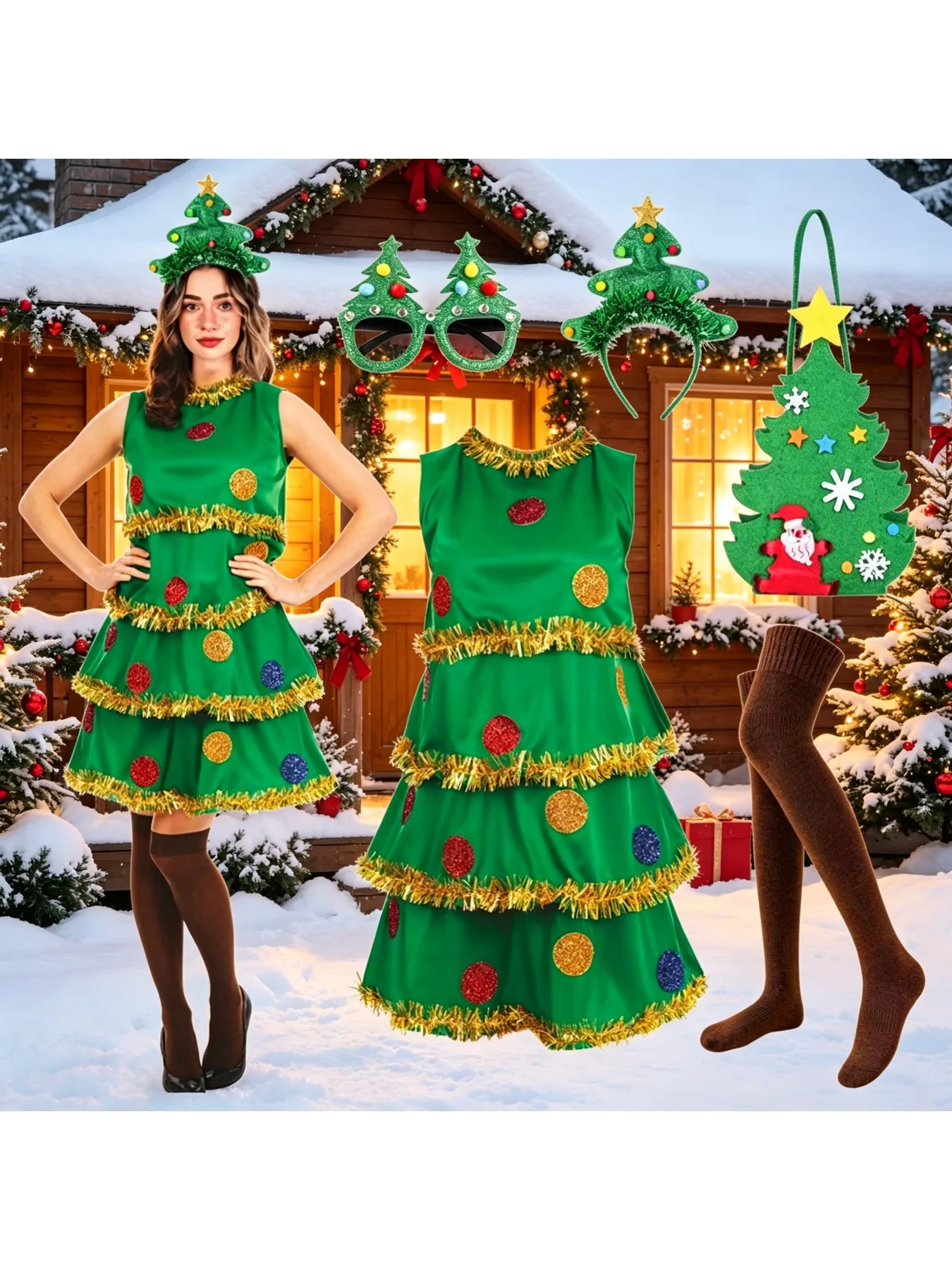 Adult Green Cute Elf Christmas - огляд і ціна Elf Costume Christmas