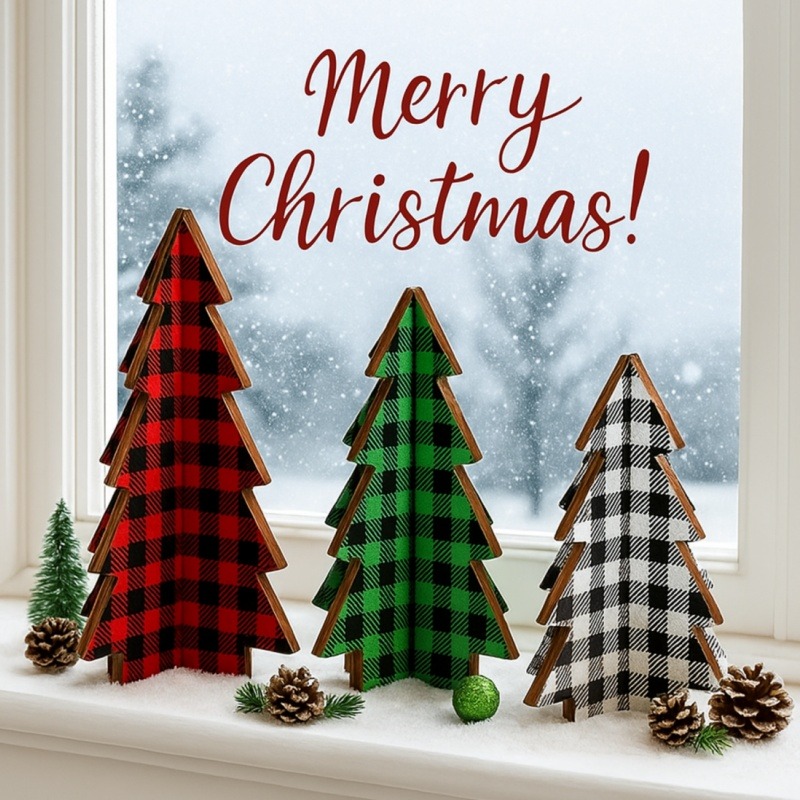 3 Pieces Christmas Decor Plaid - огляд і ціна Christmas Throw Blanket