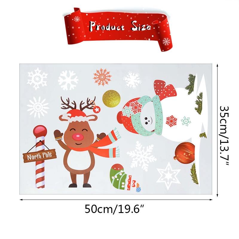 1Set Christmas Window Stickers - огляд і ціна Snowflake Window Decal