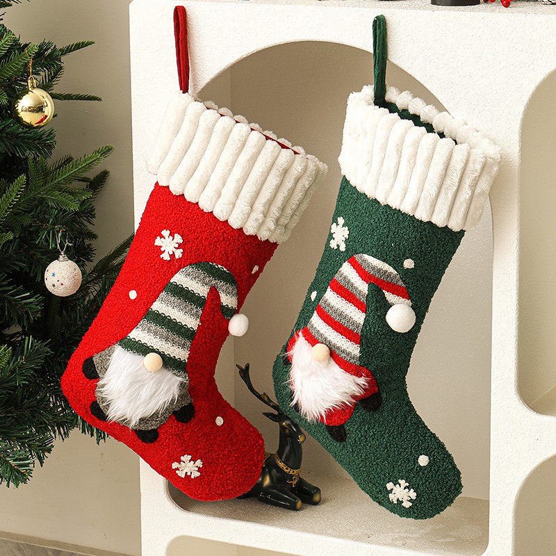Large Faceless Old Man Christm - огляд і ціна Christmas Stocking Hanging