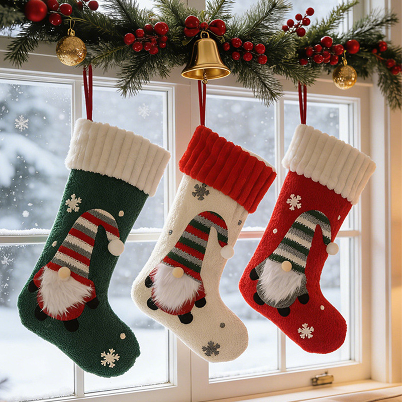 Large Faceless Old Man Christm - огляд і ціна Christmas Stocking Hanging