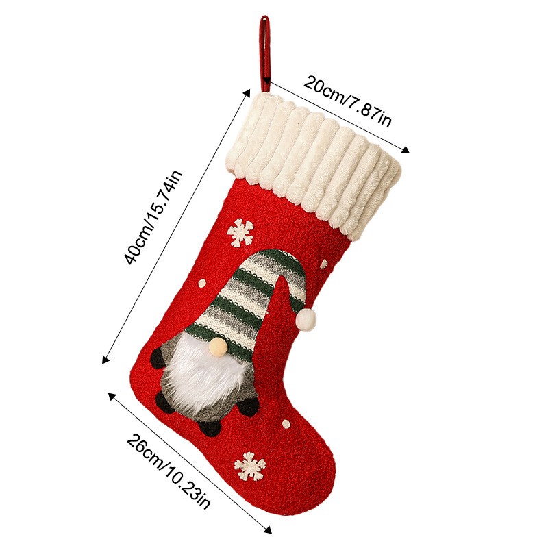 Large Faceless Old Man Christm - огляд і ціна Christmas Stocking Hanging